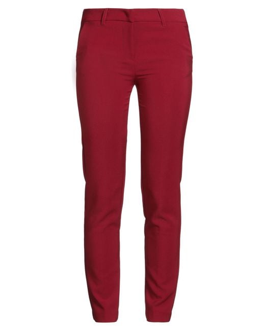 Rebel Queen Red Pants Polyester, Elastane