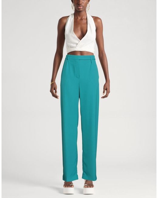 Alexandre Vauthier Blue Pants Polyester, Elastane