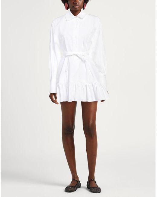 Patou White Mini Dress Cotton