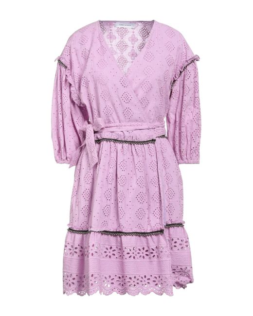 EMMA & GAIA Purple Short Dress