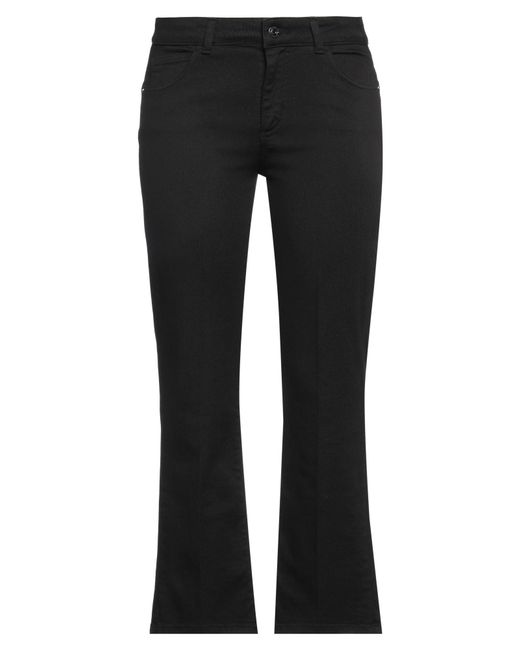 Caractere Black Pants Cotton, Elastane