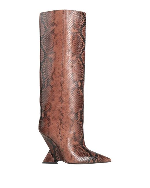 The Attico Brown Boot Leather