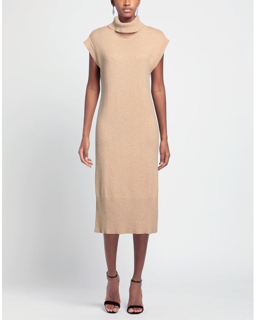 Twinset Natural Midi Dress