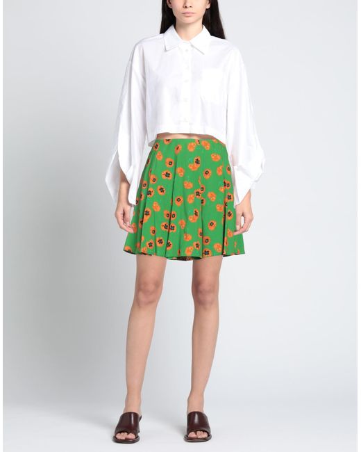 KENZO Green Mini Skirt Viscose