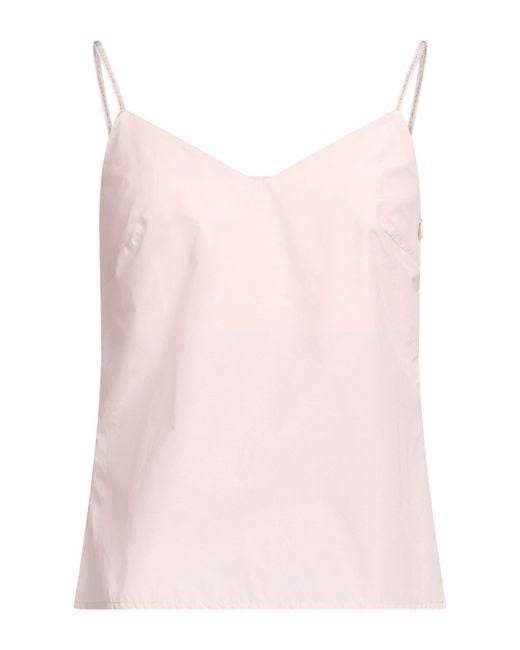 Peserico Pink Light Top Cotton, Polyester