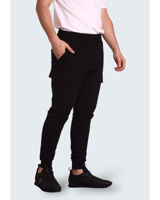 Pantalon EA7 pour homme en coloris Black