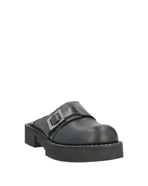 GCDS x CLARKS Black Mules & Clogs for men