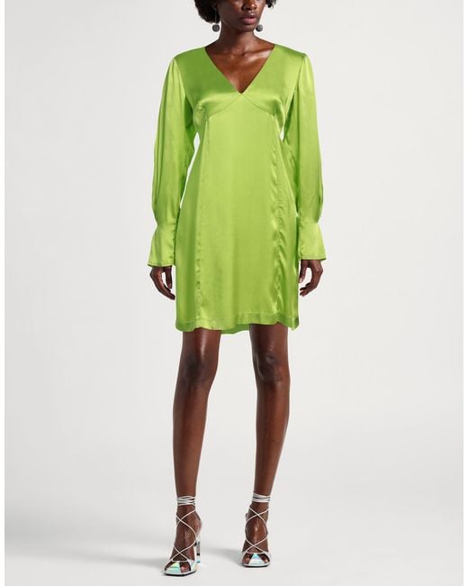 Semicouture Green Mini Dress