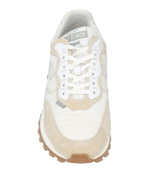 Voile Blanche White Qwark Sneakers Leather, Textile Fibers for men
