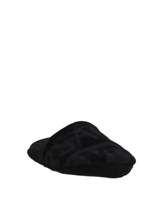 Versace Black House Slipper Cotton