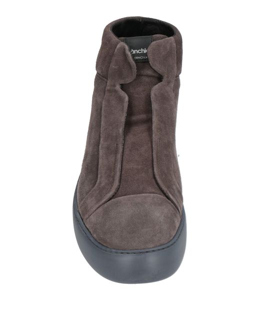 Pànchic Brown Charcoal Sneakers Leather for men