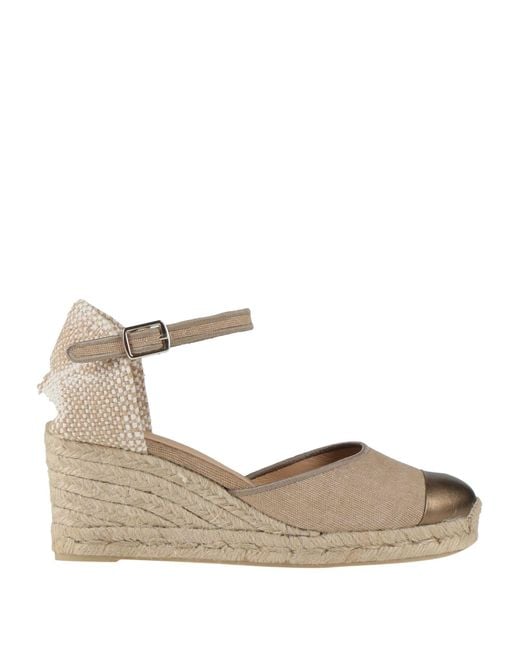 Castaner Metallic Espadrilles Textile Fibers