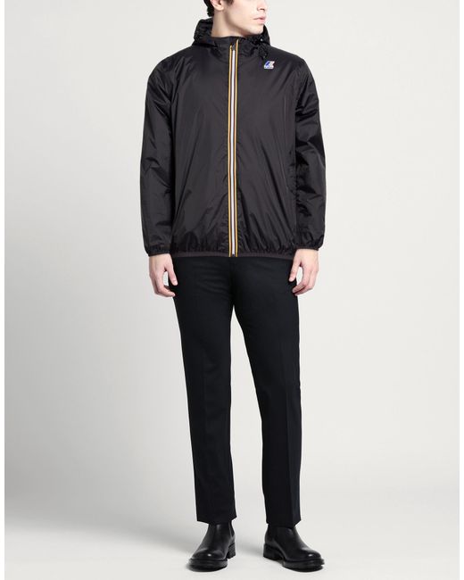 K-Way Black Jacket Polyamide for men