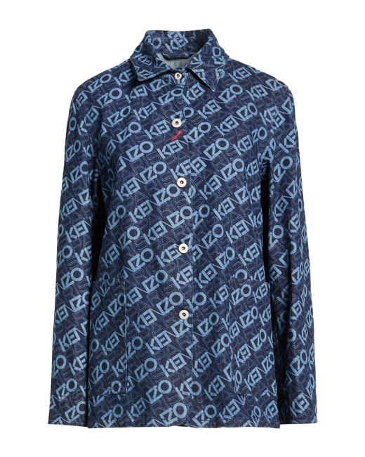 KENZO Blue Denim Outerwear Cotton