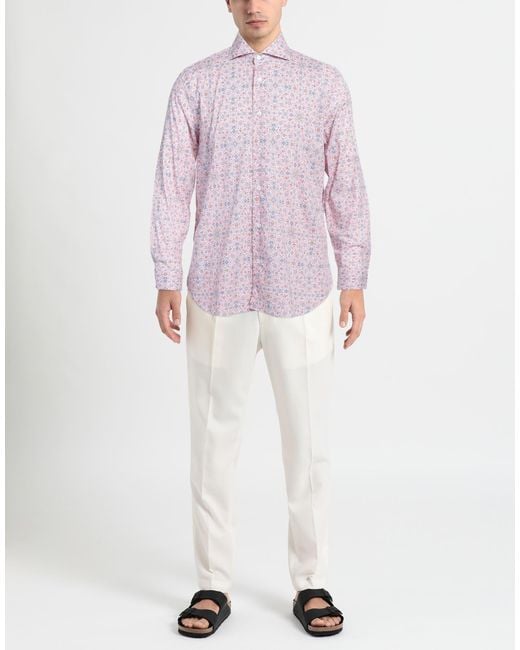 Camisa Fedeli de hombre de color Pink