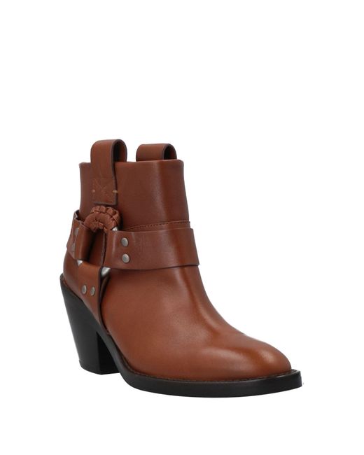 See By Chloé Brown Ankle Boots