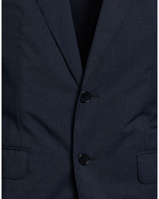 Caruso Blue Suit Wool, Elastane for men