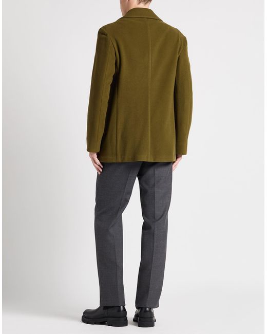 Massimo Alba Mantel in Green für Herren