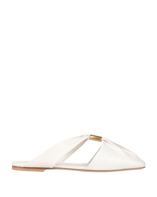 Emporio Armani White Mules & Clogs