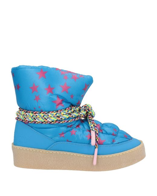 Khrisjoy Blue Ankle Boots