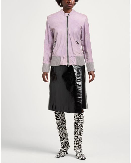 Giorgio Brato Pink Lilac Jacket Leather