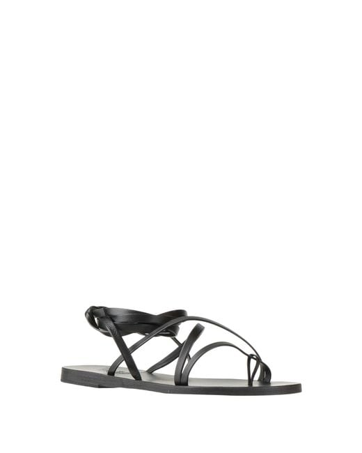 Ancient Greek Sandals White Thong Sandal