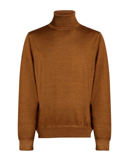 Gran Sasso Brown Turtlenecks for men