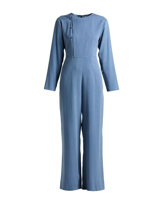 Thinking Mu Blue Jumpsuit Lyocell