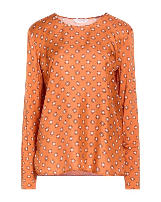 Max Mara Orange Leisure Top Viscose, Elastane