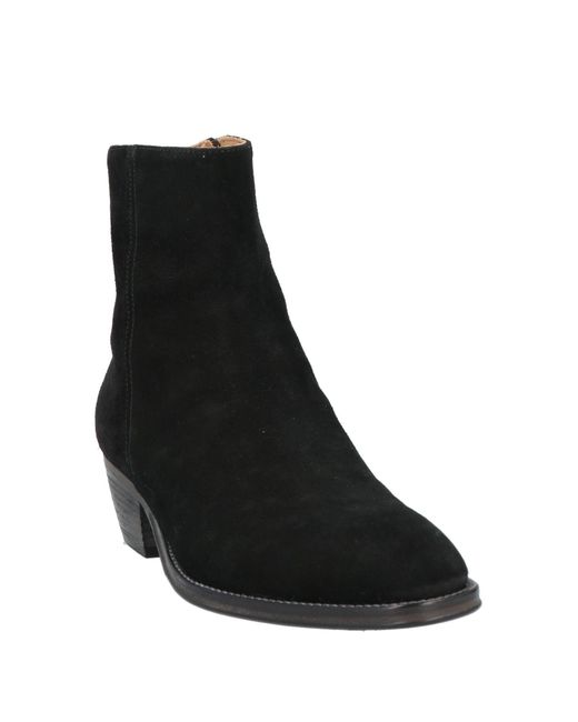 Alberto Fasciani Black Ankle Boots Leather