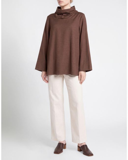MEIMEIJ Brown Chocolate Top Polyester, Viscose, Elastane