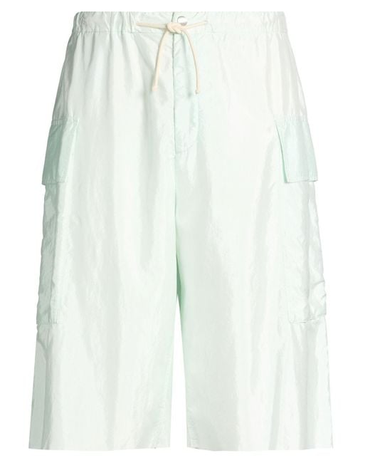 Jil Sander White Light Shorts & Bermuda Shorts Polyamide, Silk for men