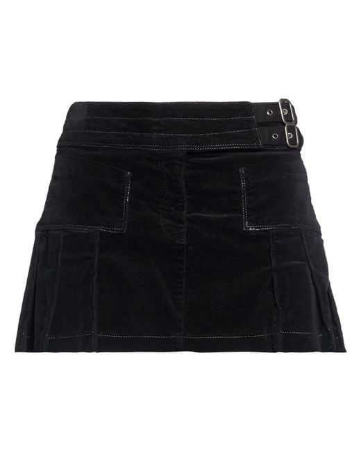 Armani Jeans Black Mini Skirt Cotton, Elastane