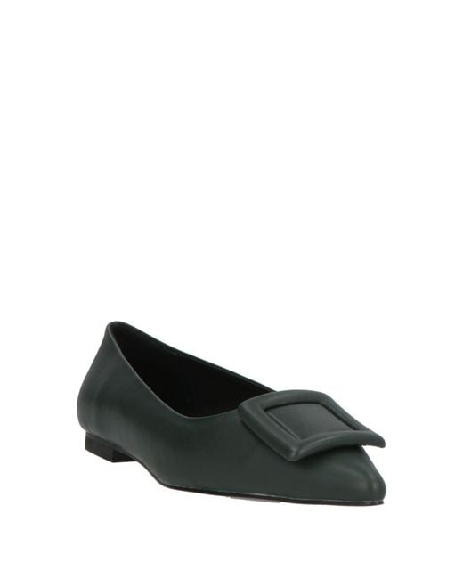 Bibi Lou Black Dark Ballet Flats Leather