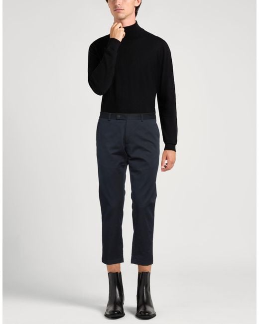 Messagerie Blue Pants Cotton, Elastane for men