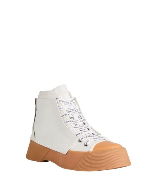 J.W. Anderson White Sneakers Textile Fibers