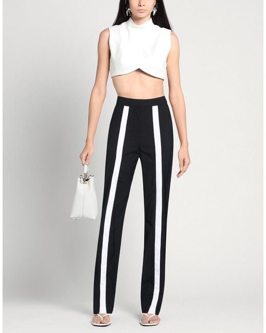 Karl Lagerfeld Black Pants Wool, Elastane, Cotton, Polyester