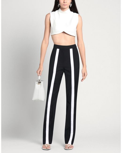 Karl Lagerfeld Black Pants Wool, Elastane, Cotton, Polyester