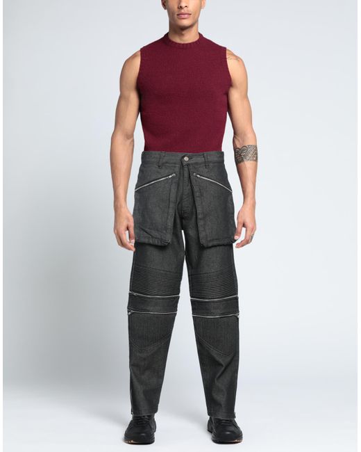 Youths in Balaclava Gray Denim Pants for men