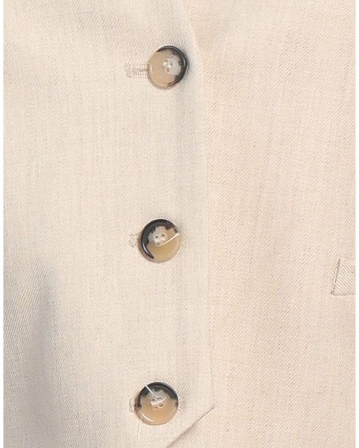 Ba&sh White Tailored Vest Viscose, Polyester, Elastane