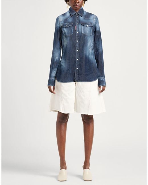 DSquared² Blue Denim Shirts