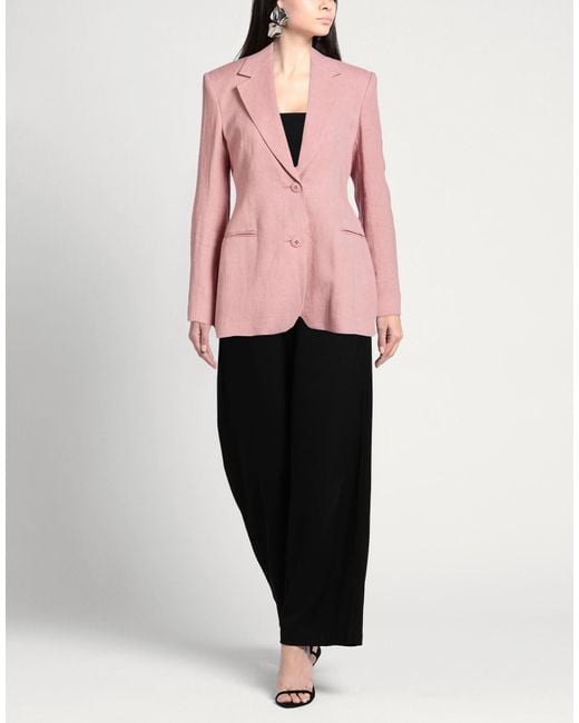 Max Mara Pink Blazer Linen