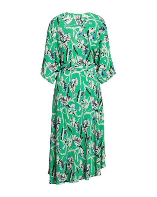 Diane von Furstenberg Green Midi Dress