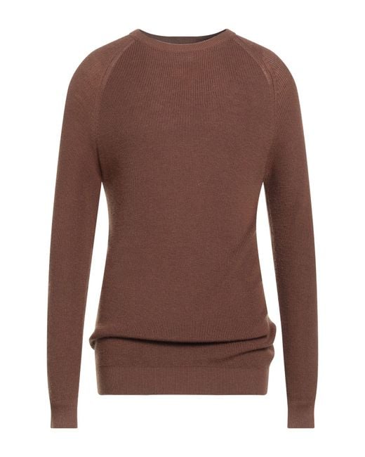 OVER/D Brown Sweater Polyester, Acrylic, Wool for men