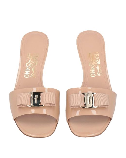 Ferragamo slides womens pink cheap