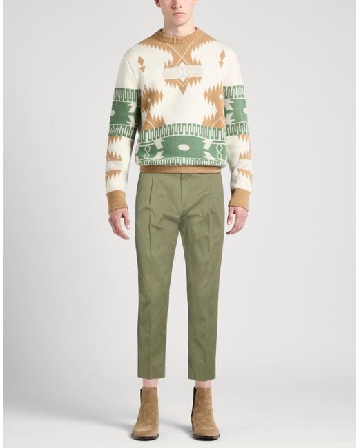 BE ABLE Green Pants Cotton, Elastane for men