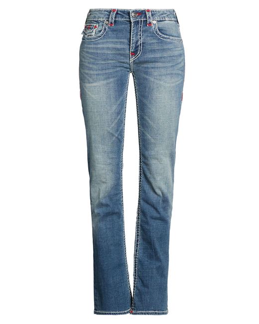 True Religion Blue Jeans Cotton, Polyester, Rayon, Elastane