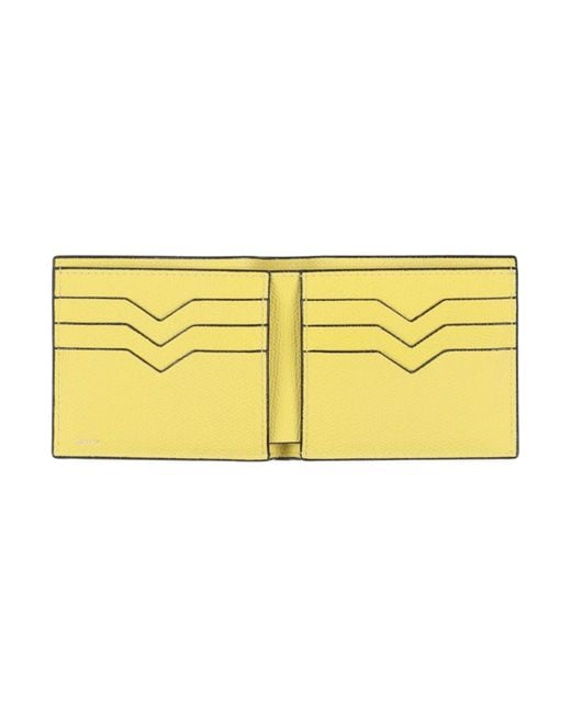 Valextra Yellow Wallet for men