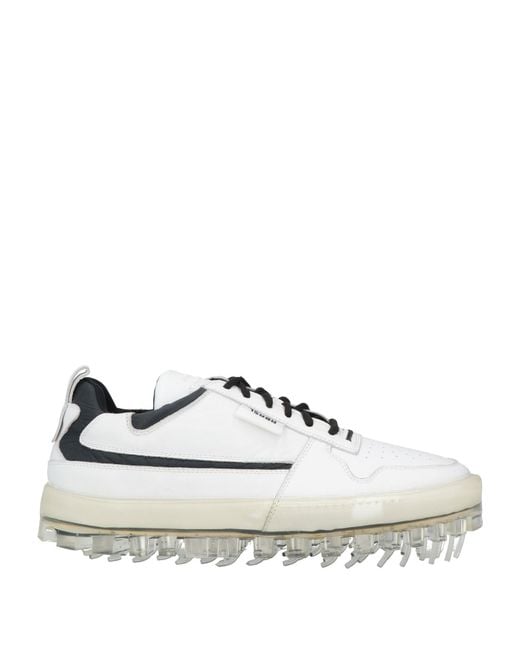 RBRSL RUBBER SOUL White Sneakers Soft Leather, Textile Fibers for men