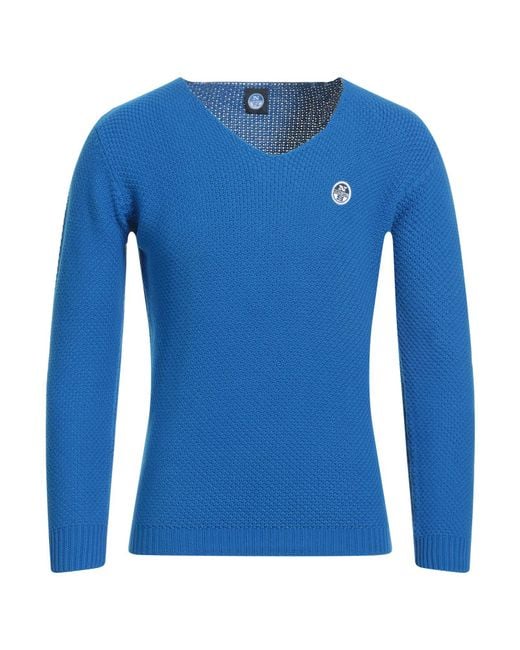 North Sails Blue Sweater Cotton for men